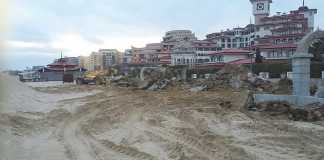 Махат бетона от плажа Слънчев бряг-Север плаж