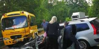 Две коли се удариха край София, загина жена автобус