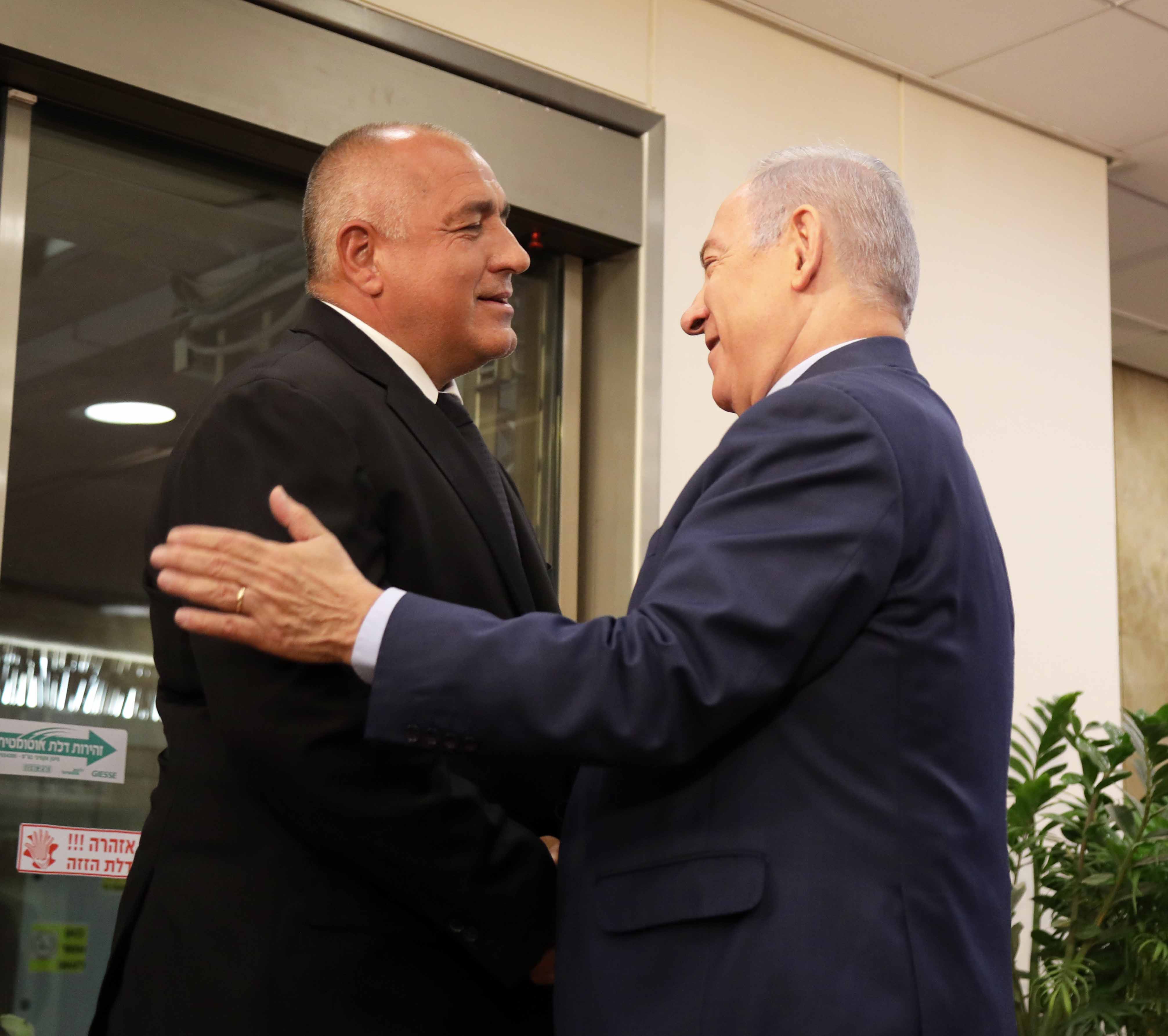 Лидерът на ГЕРБ Бойко Борисов поздрави Бенямин Нетаняху с изборната
