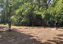 Психарят стрелял по майка си, но улучил полицая полицай