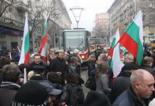 Дясната ръка на Златко Баретата на протест срещу цените на горивата протест