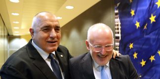 Борисов преговаря с Тимерманс за влизане на България в Шенген борисов