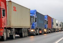 30-километрова опашка от камиони на Капитан Андреево