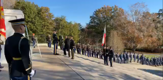 Борисов поднесе венец на Мемориала на незнайния воин в „Арлингтън“
