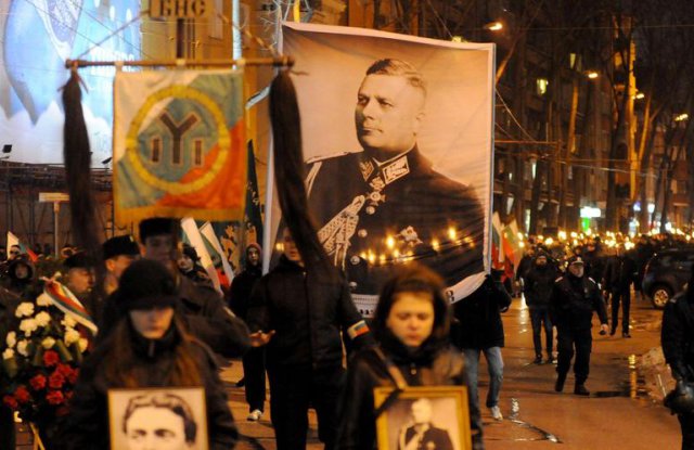 Българският неонацистки марш, който се провежда ежегодно в столицата София