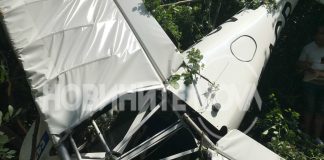 Малък самолет падна в гора край Русе