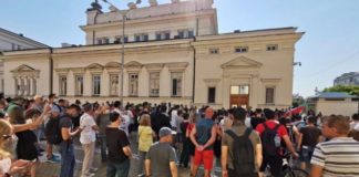 Протестиращи нападнаха журналистка пред парламента