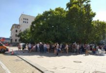 Един от задържаните на протеста носел лютив спрей