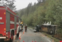 Катастрофа между ТИР и бус затвори Хаинбоаз, загина шофьор