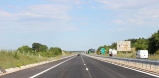 Движението на магистрала „Хемус” ще се извършва в една лента в района на 24-и км по посока Варна