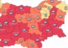 Половин България отново е в червената зона по заболеваемост от ковид-19