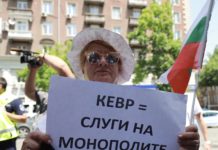 Протест на ВМРО заради цената на тока блокира за кратко бул. „Дондуков“