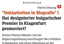 Австрийска медия опровергава твърденията на Пламен Николов, че е учил в Клагенфурт