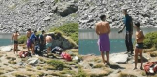 Планинар засне туристи да се къпят в Окото