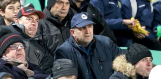 Радев на мач без маска