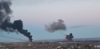 Над Киев вият сирени, властите зоват гражданите незабавно да влязат в укритията