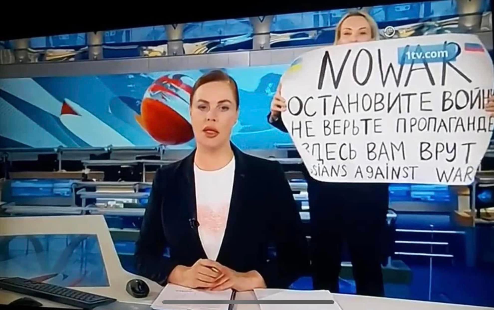 В новините на Първи канал официоза на Путин на руската