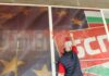 Протест пред централата на БСП заради позицията им за Украйна