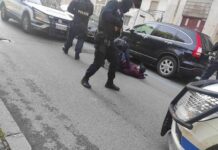 Арестуваха зрелищно бургазлия заради кирките, забити в украински коли