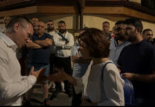 ГЕРБ и ВМРО в спор за Македония пред дома на Борисов (ВИДЕО)