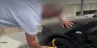 Врачанин демонстративно сряза скобата на колата си