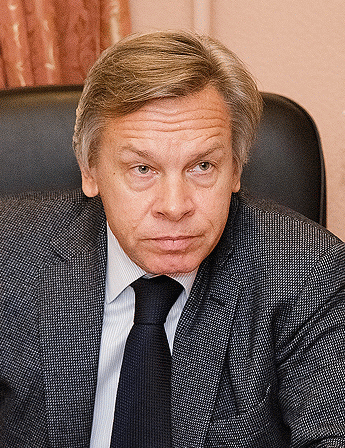 Алексей Пушков от горната камара на руския парламент, представител на