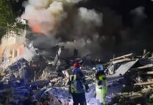 Руска управляема бомба е ударила супермаркет в Харков, ранени са четирима души