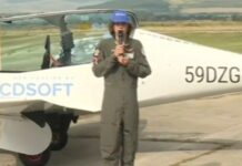 Най-младият пилот, обикалял сам света, кацна днес в радомирското село Кондофрей