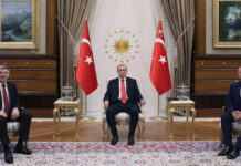 Мустафа Карадайъ на среща с Ердоган