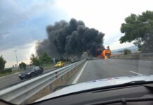 Горящ камион блокира магистралите „Тракия“ и „Марица“