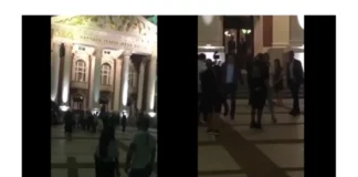 Освиркаха Кирил Петков пред Народния театър /видео/