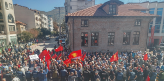 „Татари и фашисти“ скандират при откриването на българския културен център „Цар Борис III“ в Охрид /видео/