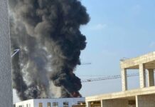 Голям пожар избухна в София