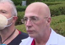 Пострадалият полицай е със счупен череп и кръвоизлив в мозъка