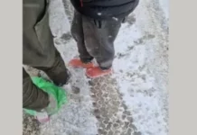 Гранични полицаи спасиха от измръзване баща и син мигранти край Драгоман