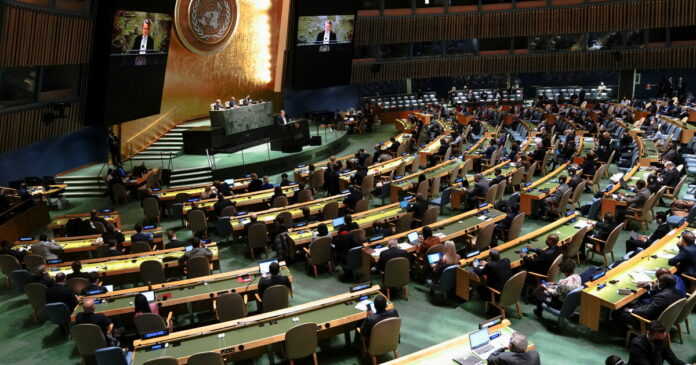 11th emergency special session of the U.N. General Assembly on Russia's invasion of Ukraine, in New York City