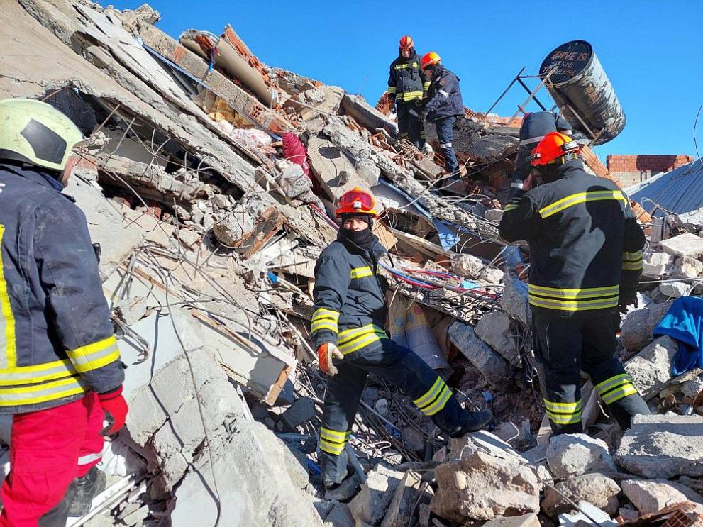 Екипът за търсене и спасяване на Главна дирекция Пожарна безопасност