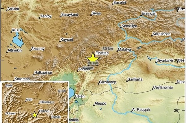 Земетресение с магнитуд 4,6 по Рихтер е регистрирано в централната