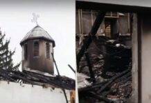 Пожар изпепели 150-годишна църква край Вършец