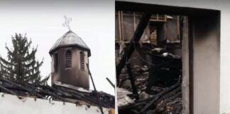 Пожар изпепели 150-годишна църква край Вършец