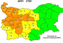 Предупреждение за опасно време в 16 области у нас