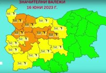 Оранжев код за поройни дъждове в петък и събота