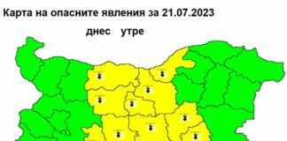 Жълт код за горещо време в 13 области у нас днес
