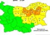 Жълт код за валежи и гръмотевици в 12 области у нас