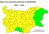 Жълт код за опасни горещини в почти цялата страна