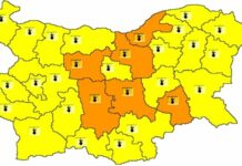 Оранжев код за високи температури в шест области утре