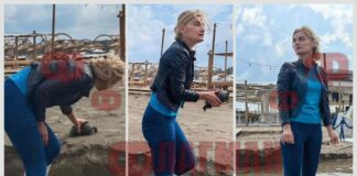 С мажоретни ботушки, секси клинче и кожено якенце – тя дойде да спаси туризма в Царево