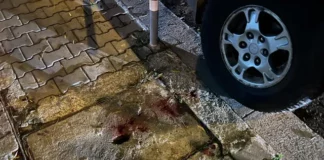 Вижте как полицаи пребиват паднал на земята фен (Видео)