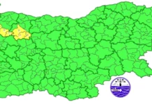 Жълт код за силен вятър в две области на страната