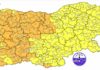 Жълт и оранжев код за силни валежи в цялата страна утре